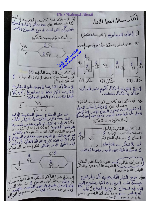 مراجعة فيزياء ثالثة ثانوي 2023 من منصه حصص مصر  Ayo_aa29