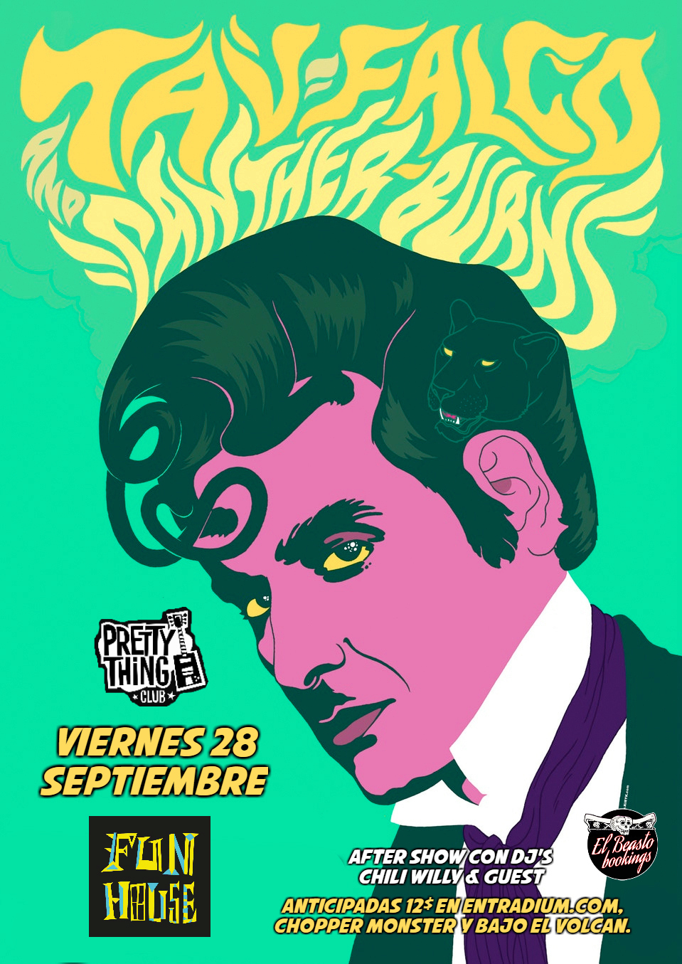 TAV FALCO'S PANTHER BURNS en gira Septiembre 2018. Imprim11