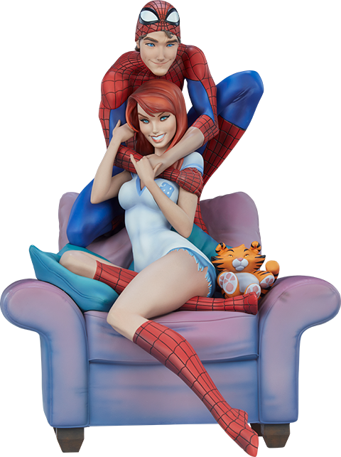 Mary jane Spider-man sideshow maquette + poison ivy sideshow Spider10