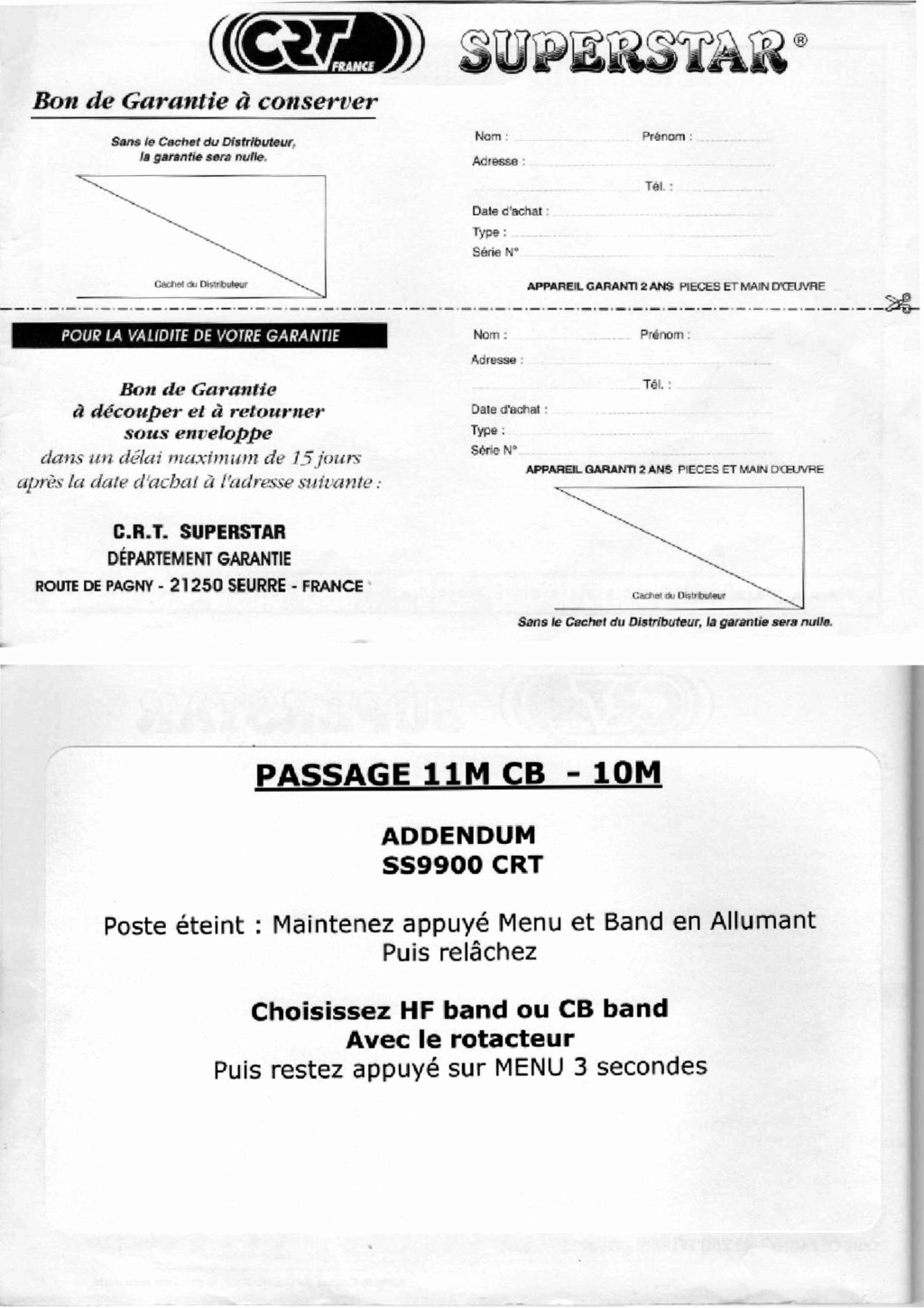 manuel - CRT SS 9900 v4 (Mobile) - Page 17 Feuill24
