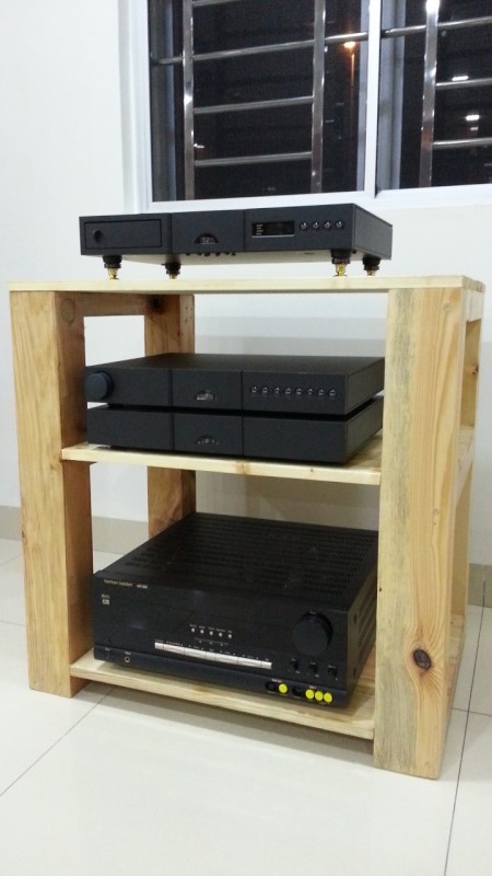 Hifi Wooden Rack - sold 11011