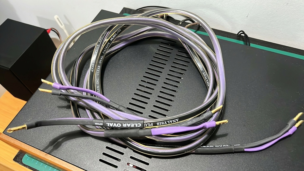 Analysis Plus Clear Oval Speaker cables (sold) Img_2427