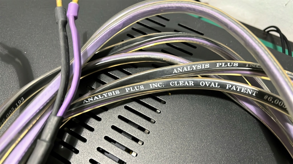 Analysis Plus Clear Oval Speaker cables (sold) Img_2428