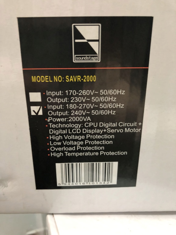 Soundstage SAVR-2000 Auto Voltage Regulator -sold Img_2613