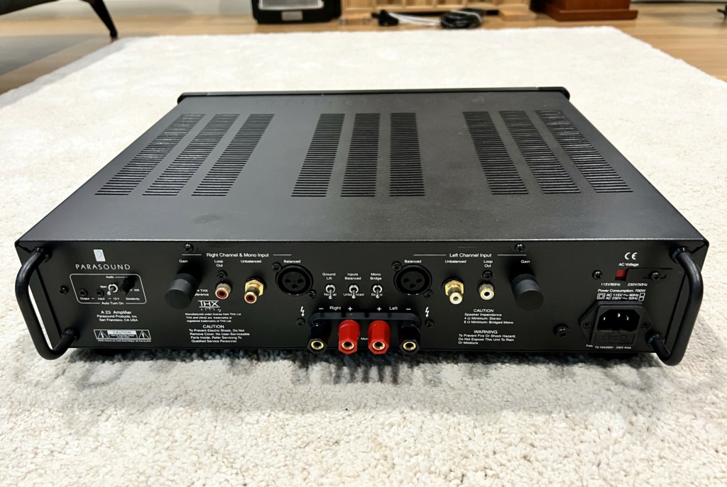 Parasound A23 Power amplifier Img_5851