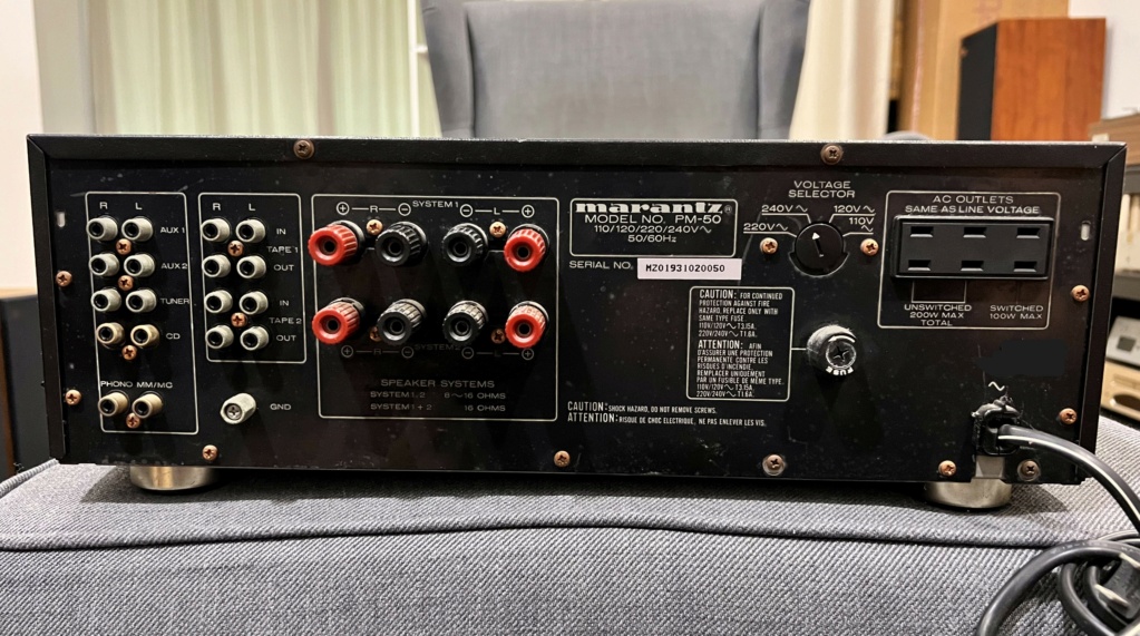 Marantz PM-50 Integrated Amplifier (sold) Img_7430
