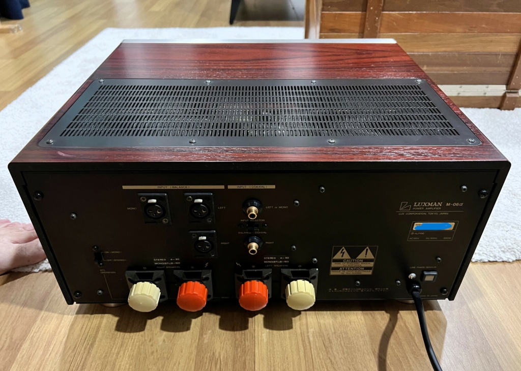 Luxman M-06α (Alpha) Power amplifier (sold) Img_8120