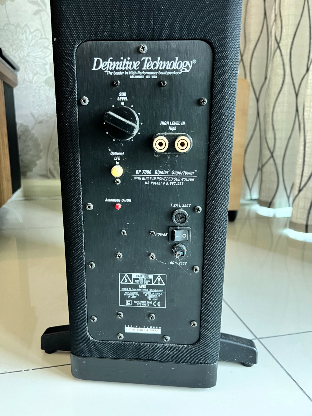 Definitive Technology BP7006 Floorstand Speaker