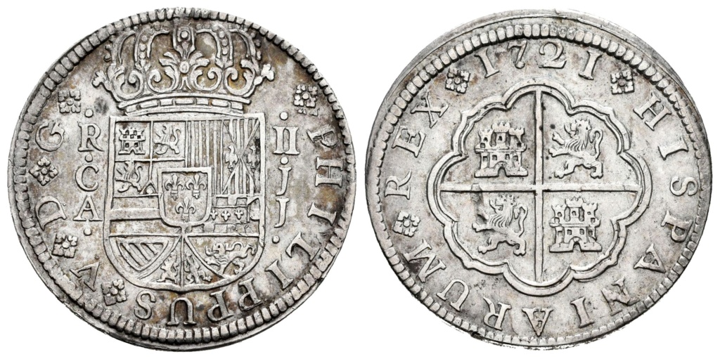 2 Reales Felipe V 1721. Cuenca Cuenca10