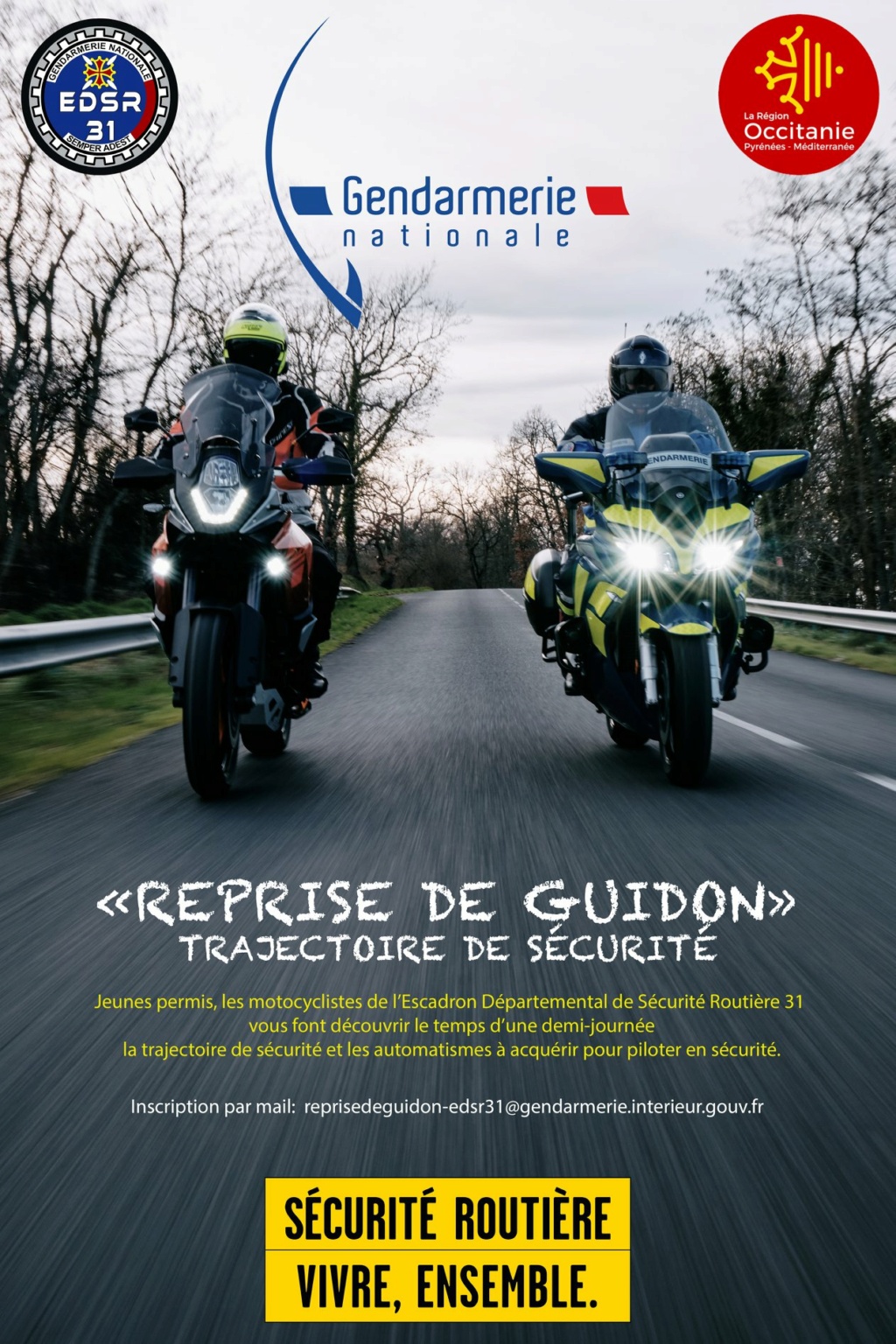 Reprises de Guidon / Trajectoire de sécurité - Occitanie  15548910