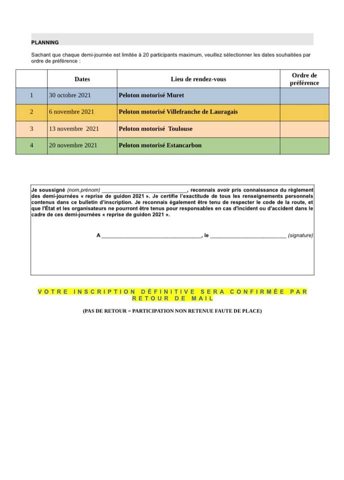 Reprises de Guidon / Trajectoire de sécurité - Occitanie  24580310