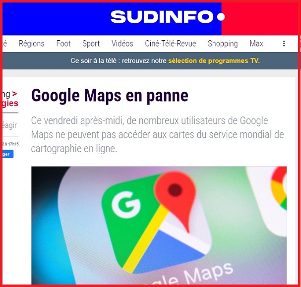 Google Maps en panne Gggf10