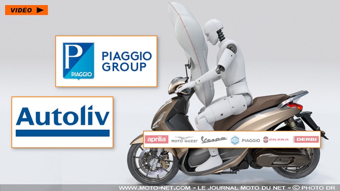 Piaggio et Autoliv planchent sur un futur airbag sur deux et trois-roues (+vidéo) Piaggi12