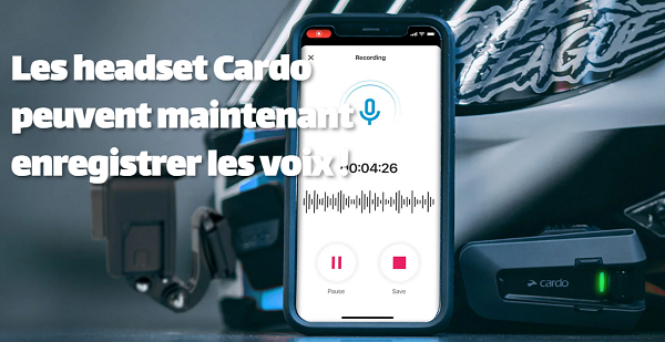 Les headset Cardo peuvent maintenant enregistrer les voix (+ vidéo) Ttttt113