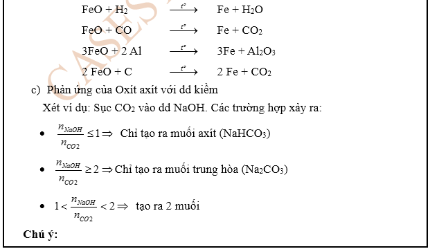 [Hóa học 9] - Bài tập tổng hợp về tính chất hóa học của oxit Bai1_t11