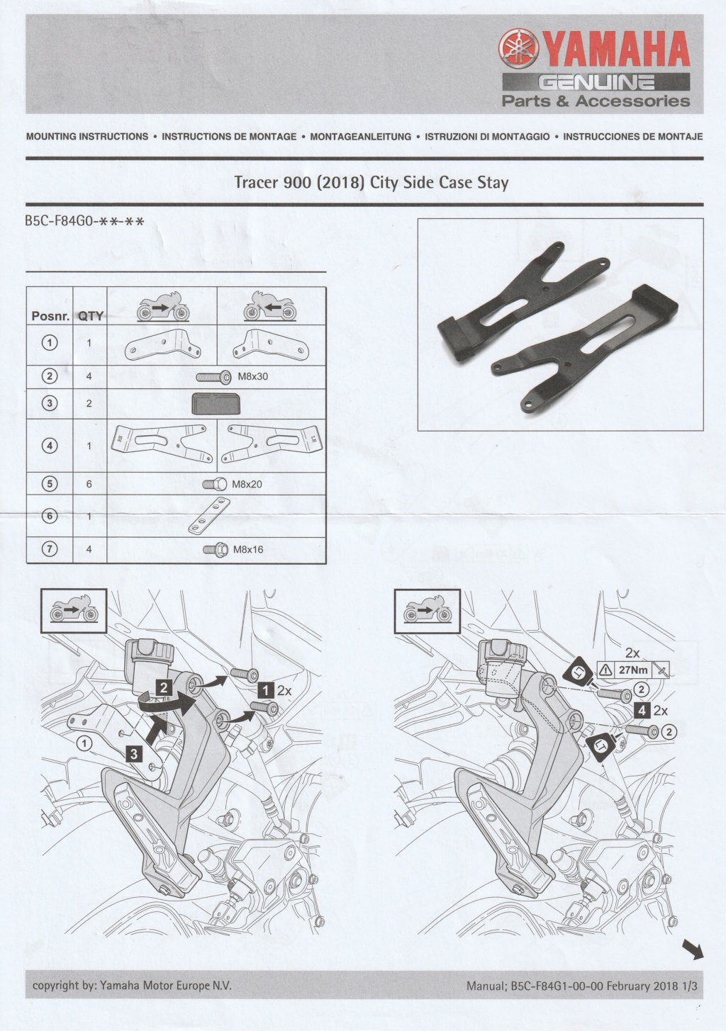 [Tuto] Installation Kit Valise Yamaha "B5C-F84G0-0000" Notice14