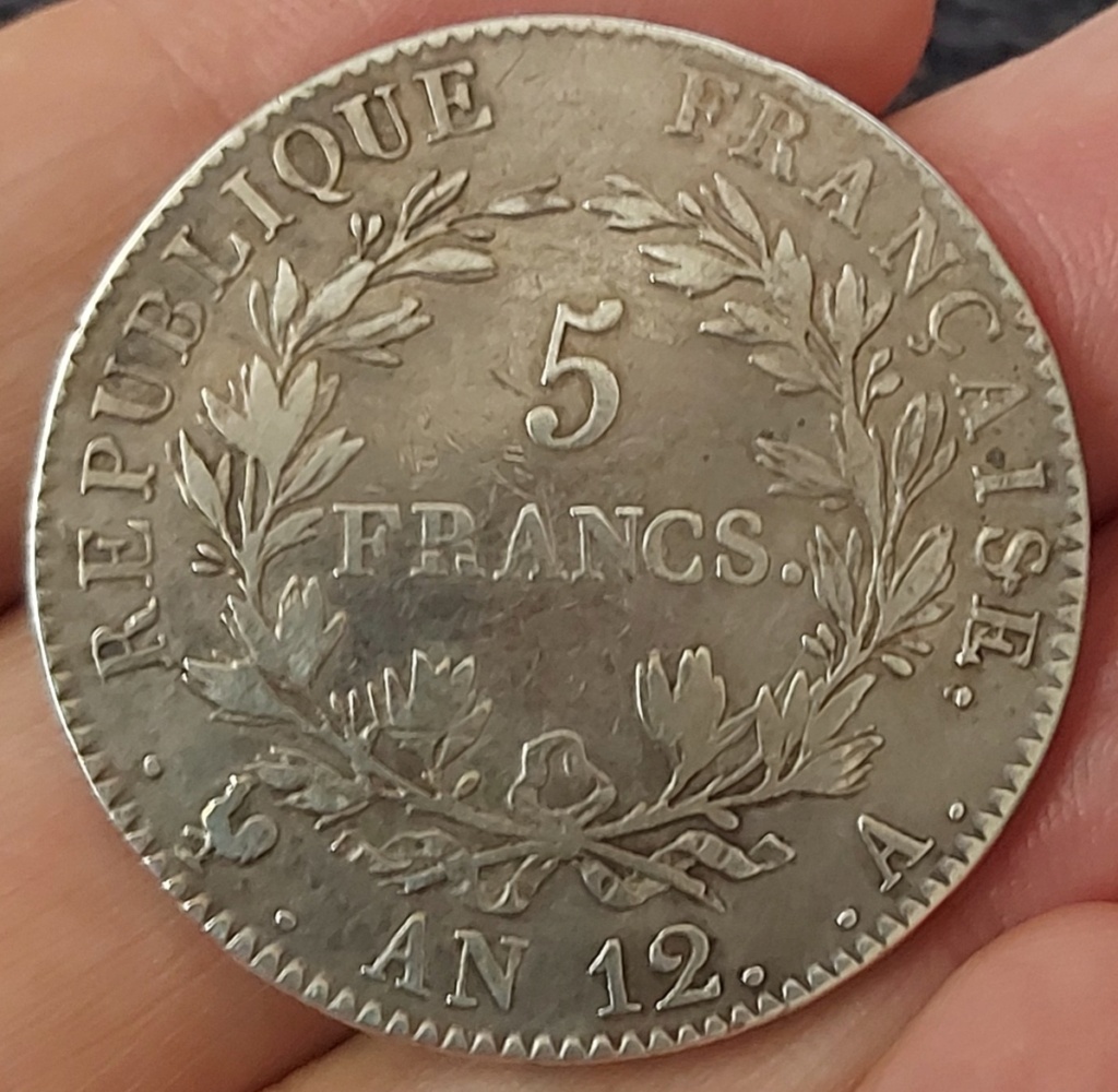 Francia, 5 Francos An 12 (1804), París (A) 20210810