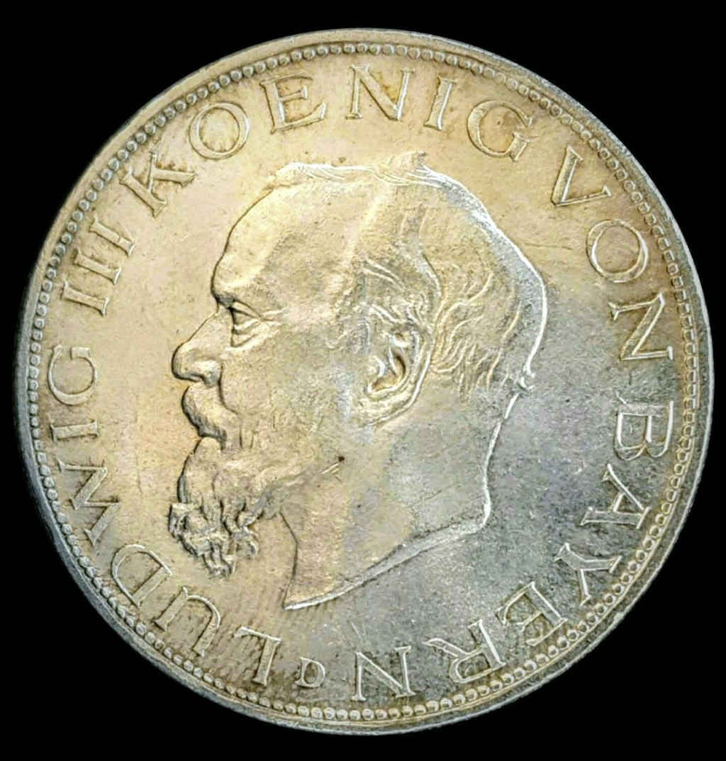 Imperio Alemán, Baviera: 5 Marcos 1914 D, Luis Screen62