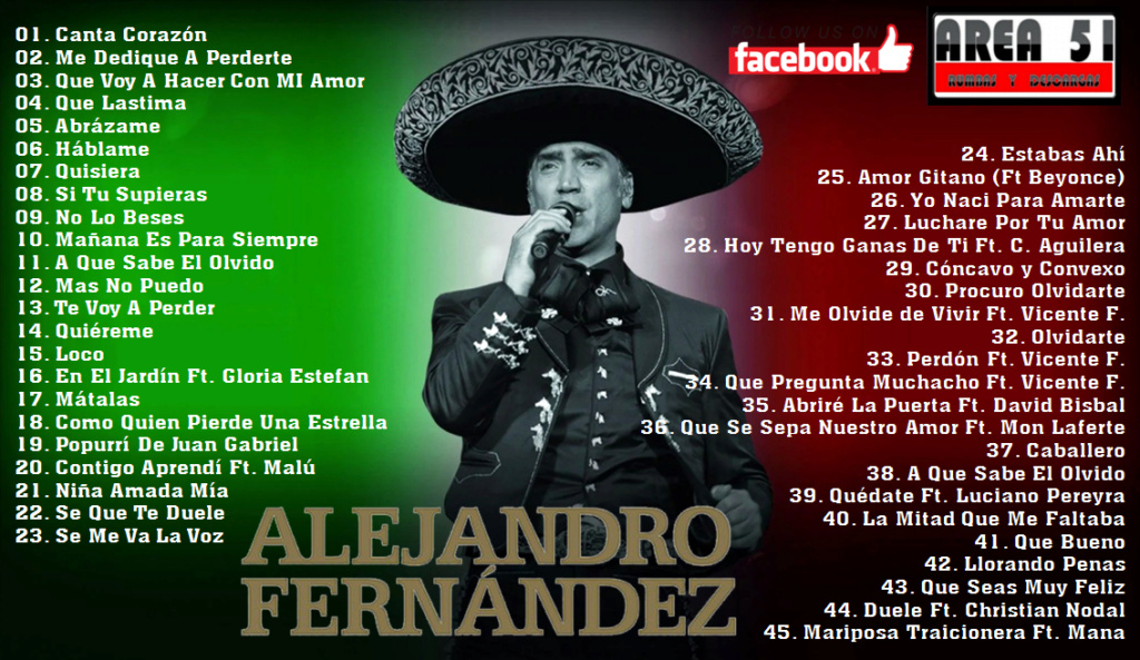 ALEJANDRO FERNANDEZ - 45 GRANDES EXITOS Alejan54