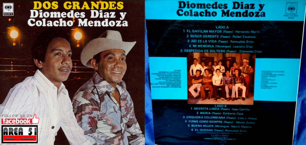 DIOMEDES DIAZ & COLACHO MENDOZA - DOS GRANDES (1978) Diomed14
