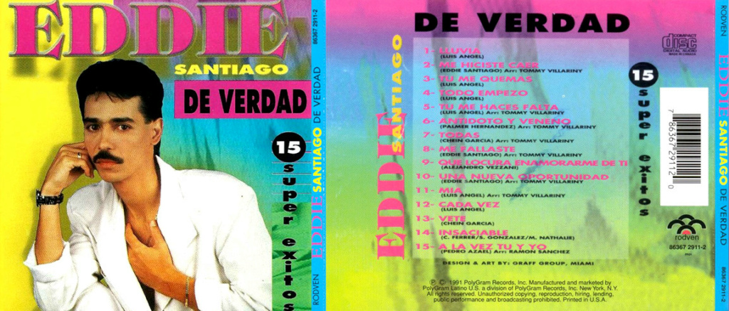 EDDIE SANTIAGO - DE VERDAD (15 GRANDES EXITOS)(1991) Eddie_16