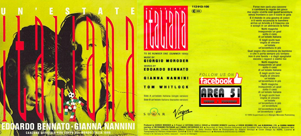 EDOARDO BENNATO & GIANNA NANNINI - UN'ESTATE ITALIANA (SINGLE)(1989) Edoard10