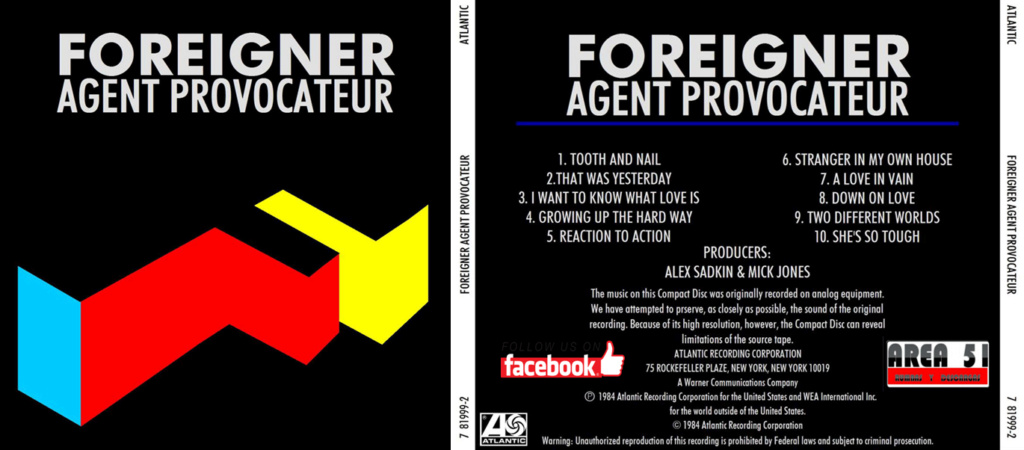 FOREIGNER - AGENT PROVOCATEUR (1984) Foreig10