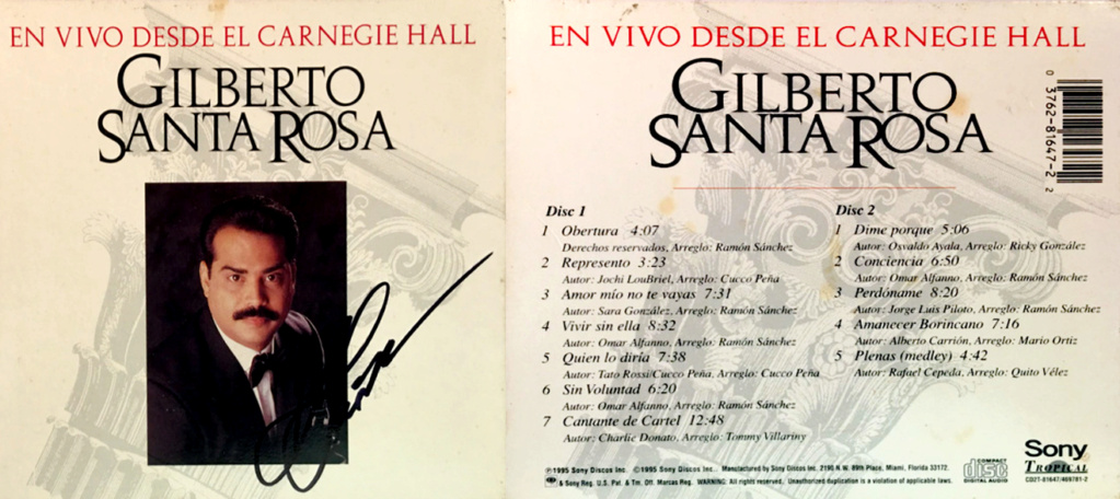 GILBERTO SANTA ROSA - EN VIVO DESDE EL CARNEGIE HALL (2CDS)(1995) Gilber12