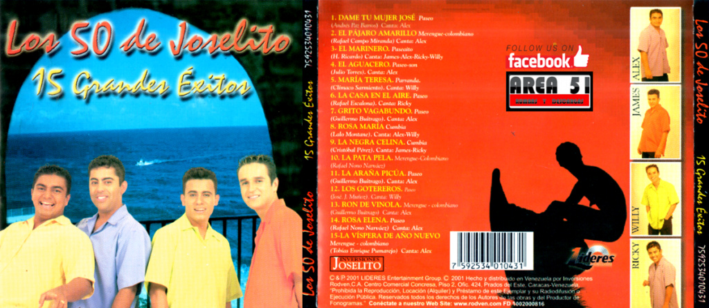 LOS 50 DE JOSELITO - 15 GRANDES EXITOS (2001) Los_5013