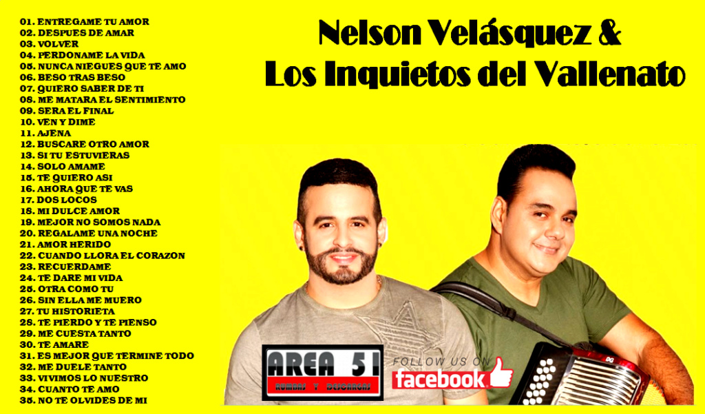 NELSON VELASQUEZ & LOS INQUIETOS DEL VALLENATO - 35 GRANDES EXITOS Nelson12