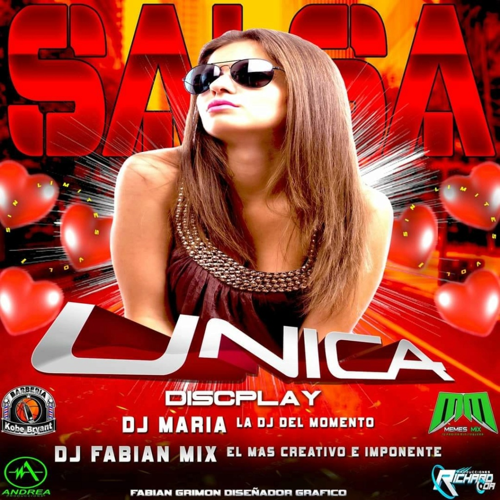 UNICA DISCPLAY - SALSA MIX (DJ MARIA _ DJ FABIAN) Unica_16