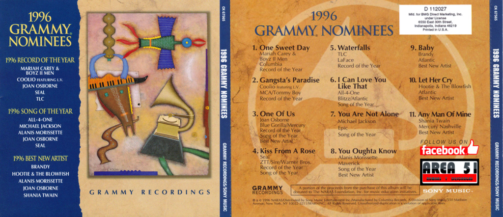 VA - 1996 GRAMMY NOMINEES (1996) Va_19912