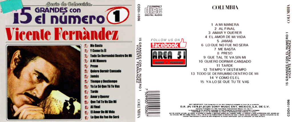 VICENTE FERNANDEZ- 15 GRANDES CON EL NUMERO 1 (1994) Vicent24