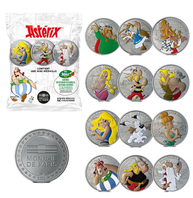Monnaie de Paris mini-medailles Asterix - post échanges  1212