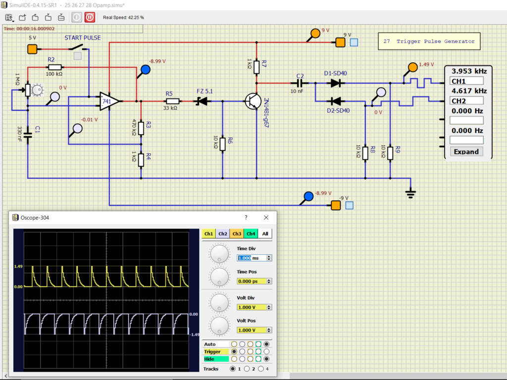Opamp and Trafo circuit. 27_tri10
