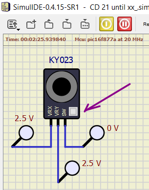 Joystick KY023 is not responding to the SW button Jstick10