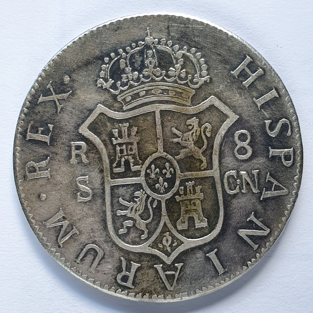 Fernando VII. Sevilla. CN. 8 reales 20210920