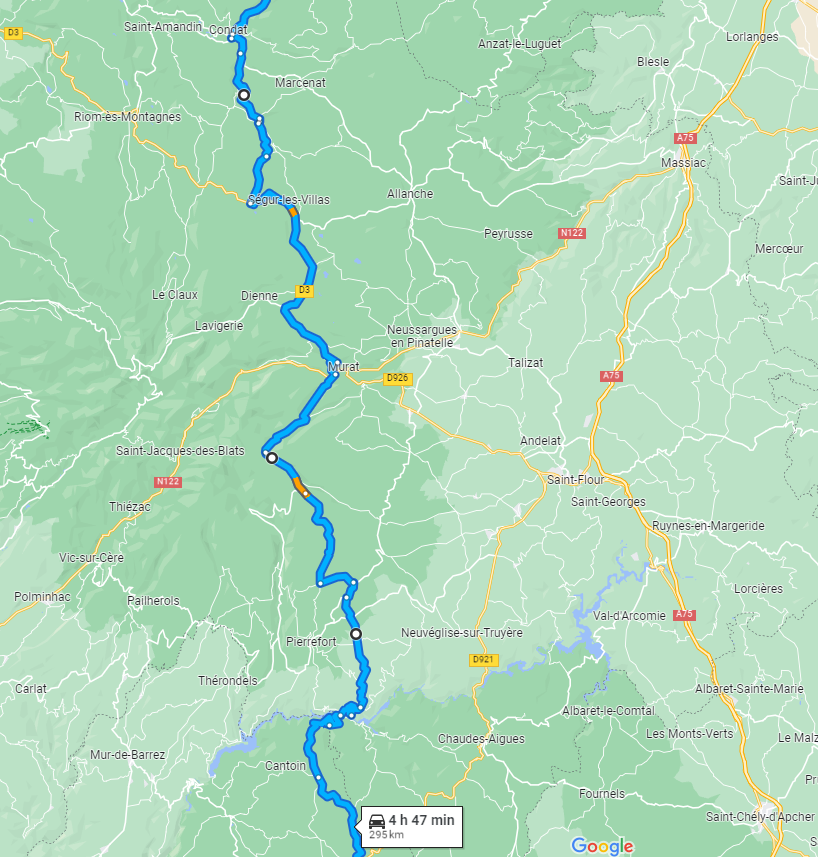 Départ des Pyrénées Maps_310