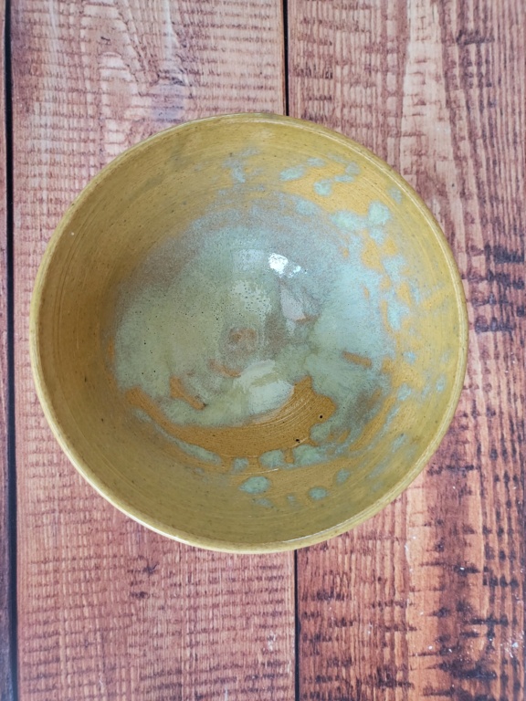 Bowl Unsigned - light swirl etched in base  20221015