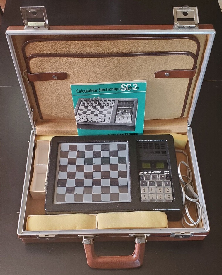 [DDR] Schachcompter SC2 mit Figuren Anleitung und Originalkarton Schach10