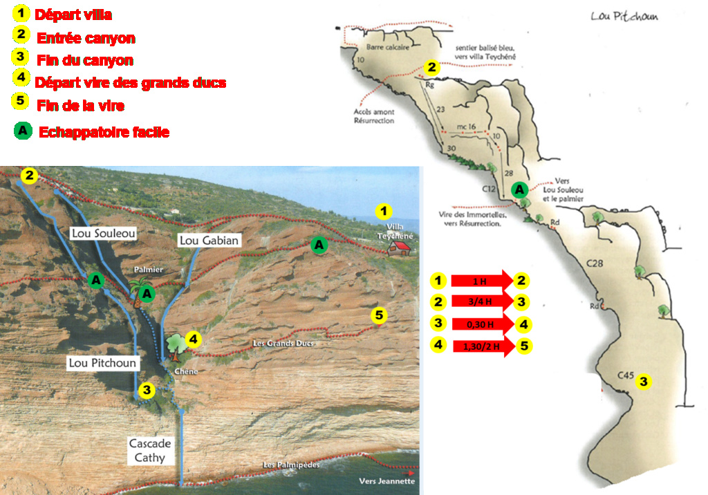 Une belle opportunité pour le démarrage de la saison "Descente de canyon" 23 et 24 mars 2024 CAF BD Topo_l11