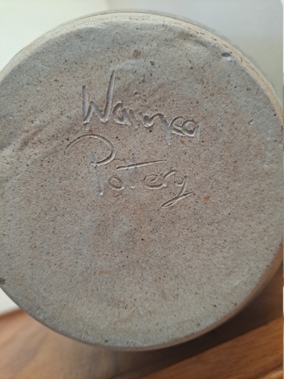 pottery - Is this Waimea Pottery?  Yes it is. 20230413