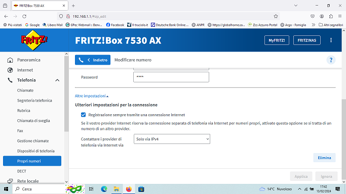 Sostituzione Fastgate con Fritz 7530AX Screen13