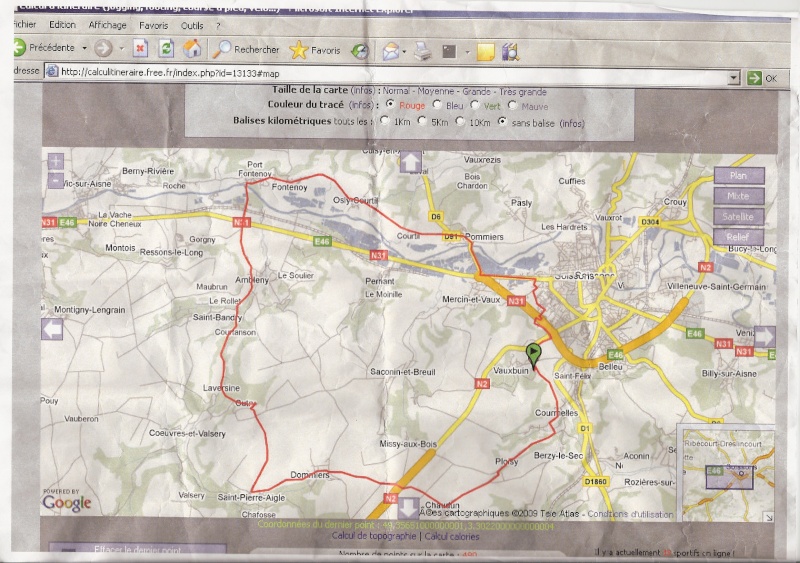 Parcours de 42 kms Itinar10