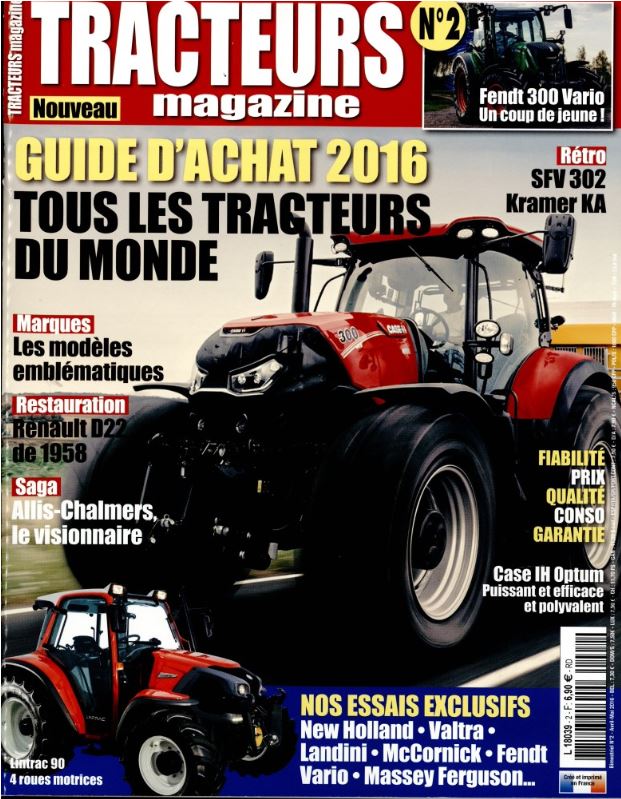 Le nombre de revues sur les tracteurs en ce début 2015? 1127