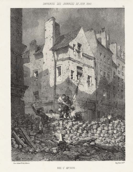 Les Trois Glorieuses - Juillet 1830 - DIORAMA véritable - Historex 1/32e - Scratch - Page 2 Barric10