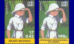 L'Afrique "étrange et mystérieuse" (Tintin au Cong Timbre10