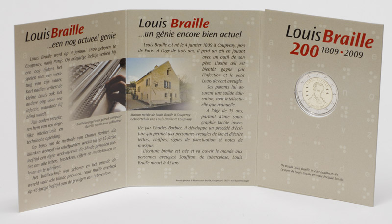 2  COMMEMORATIVE 2009  200 ans de Louis Braille 2b09410