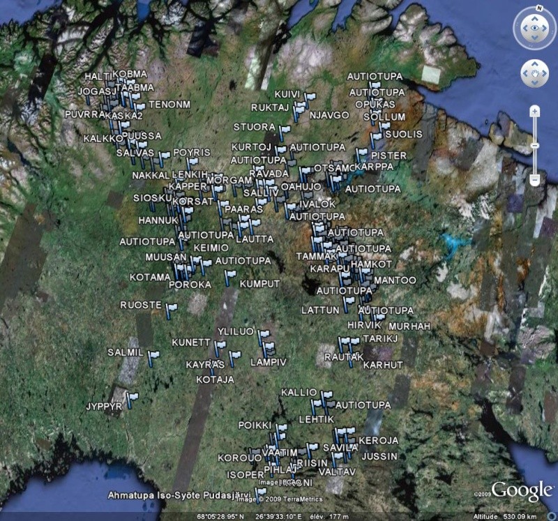 Collections de POI's de GPS Waypoints Captu248