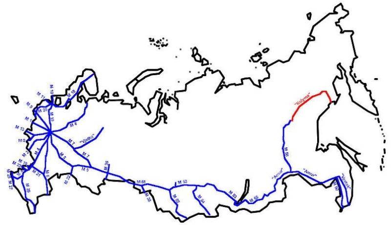 La Route des Os - Kolyma - Sibérie - Russie [fichier KMZ pour Google Earth] Carte10